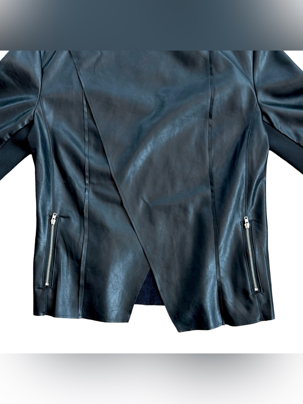 Bianco by Bailando Black Open Moto Jacket | Size L | NWT - Picture 9 of 14